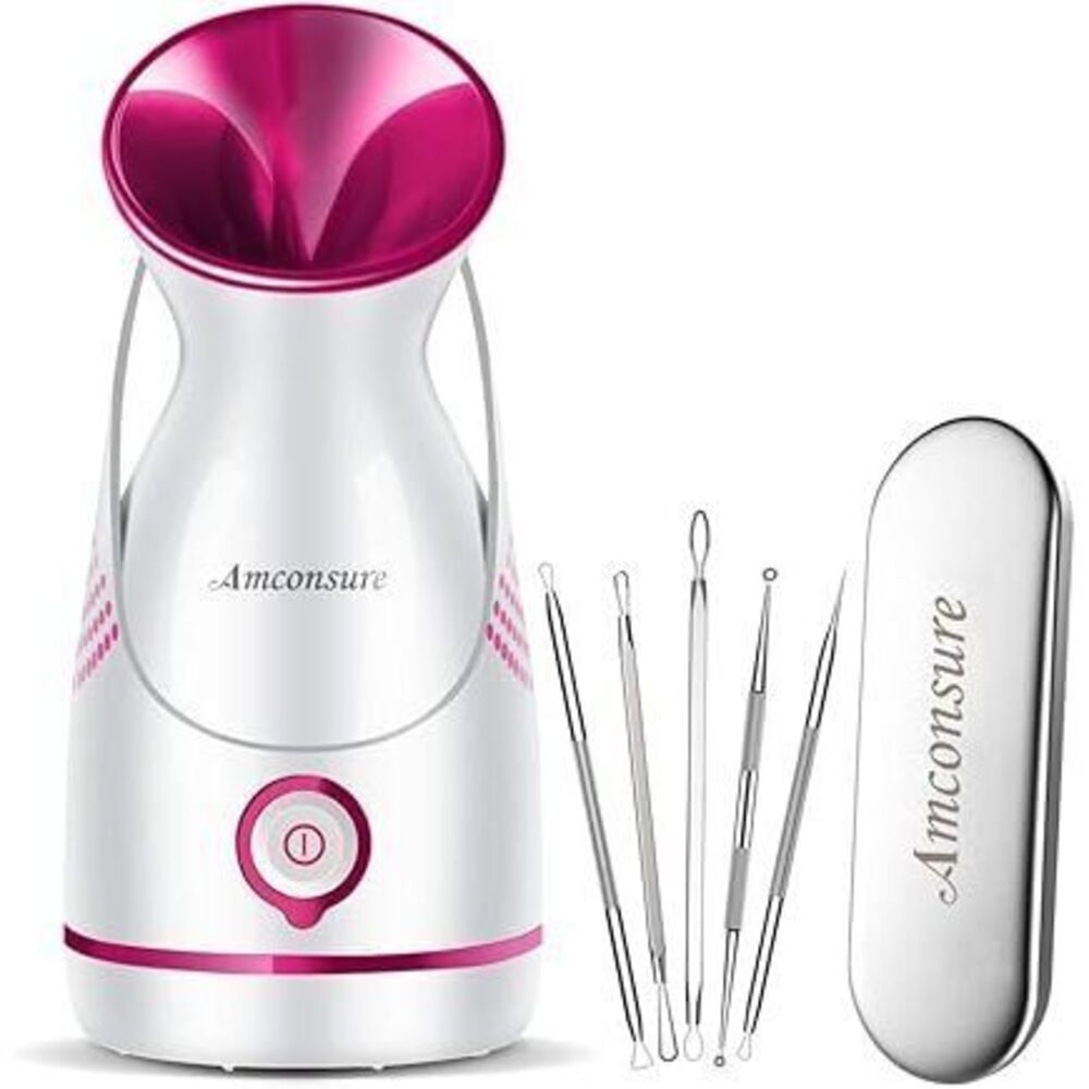 Facial Steamer - Nano Ionic Face Steamer Warm Mist Steamer For Home Sauna Spa, - Picture 1 of 5